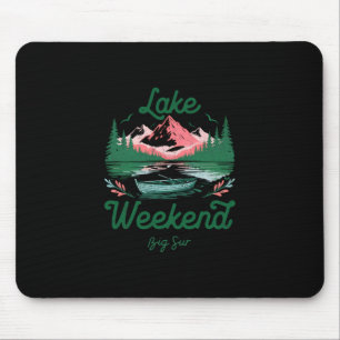 Tapis De Souris Voyage de vacances de week-end au lac Big Sur Cali