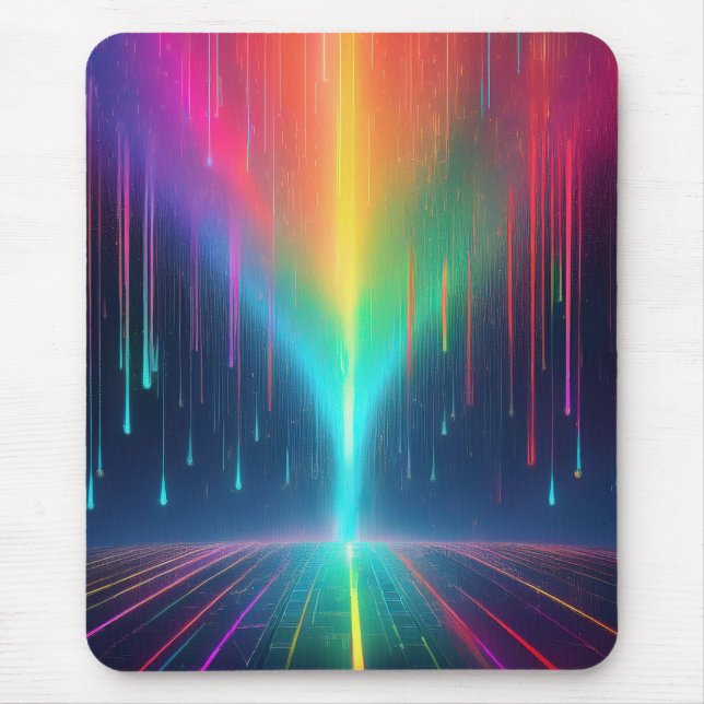 Tapis De Souris Voyage en goutte arc-en-ciel (Devant)