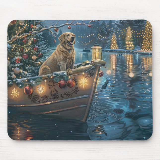 Tapis De Souris Voyage festif de Noël au Labrador (Devant)