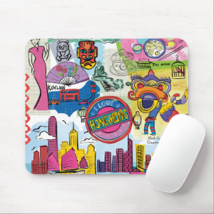 Tapis De Souris Voyage mondial - Hong Kong