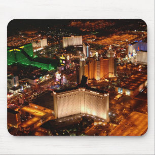 Tapis De Souris Vue aérienne de Las Vegas depuis un blimp