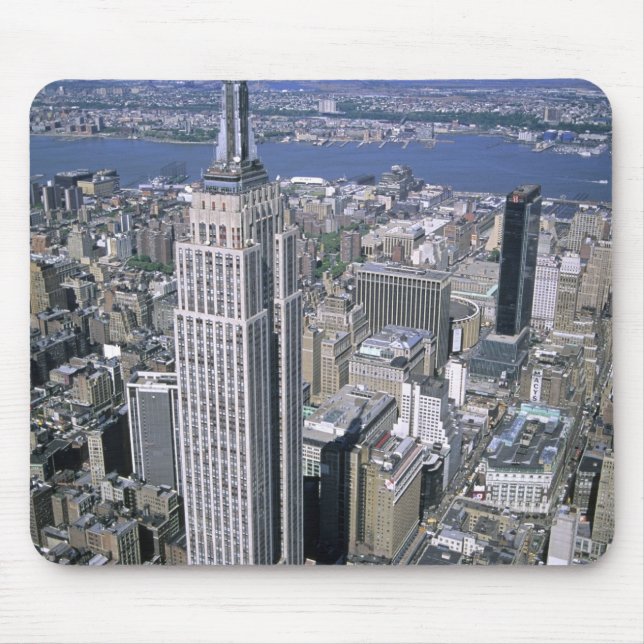Tapis De Souris Vue aérienne de l'Empire State Building et (Devant)