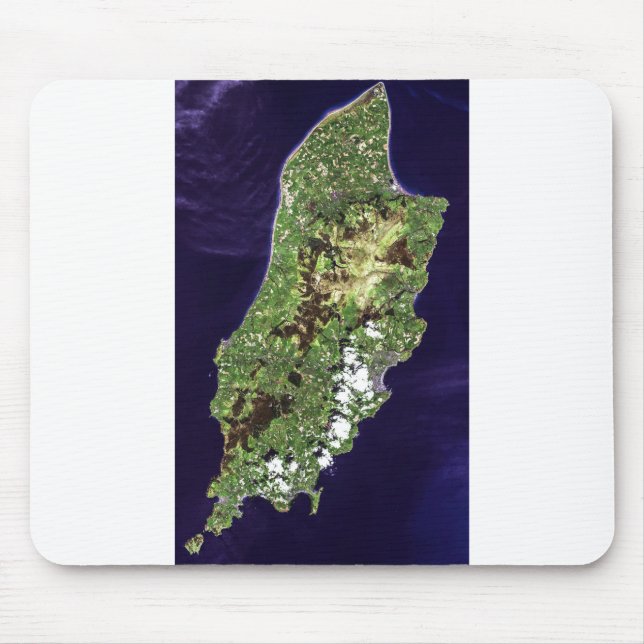 Tapis De Souris Vue aérienne de l'île de Man (Devant)