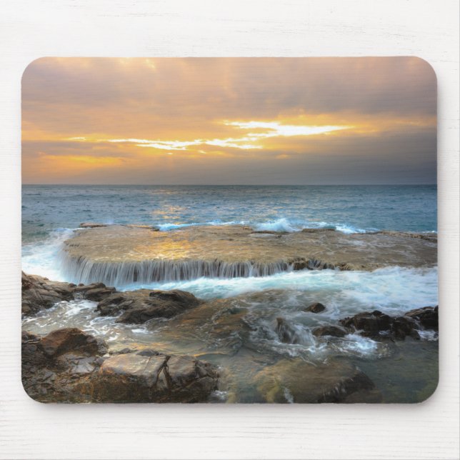 Tapis De Souris Vue aérienne Photographie de Rocky Shore (Devant)