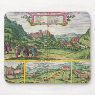 Tapis De Souris Vue d'Alhambra, de 'Civitates Orbis Terrar