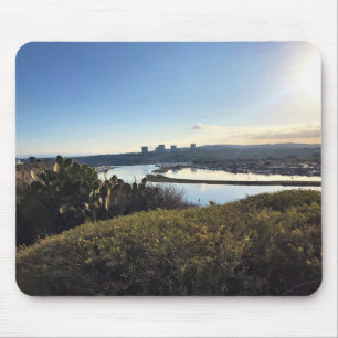 Tapis De Souris Vue de Castaways Park, Newport Beach, CA