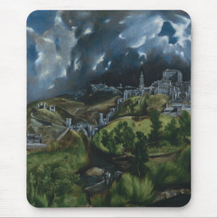 Tapis De Souris Vue d'El Greco de Toledo