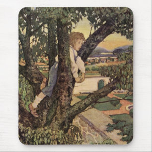 Tapis De Souris Vue des arbres par Jessie Willcox Smith