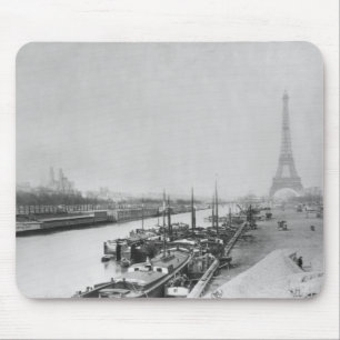 Tapis De Souris Vue des banques de la Seine et d'Eiffel