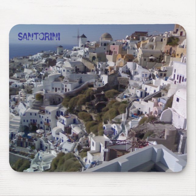 TAPIS DE SOURIS VUE MOUSEPAD DE SANTORINI (Devant)