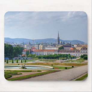 Tapis De Souris Vue Panoramique Sur Vienne Autriche Du Belvedere