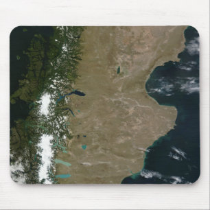 Tapis De Souris Vue satellite de la région de Patagonia