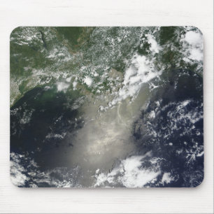 Tapis De Souris Vue satellite des stries et rubans d'huile