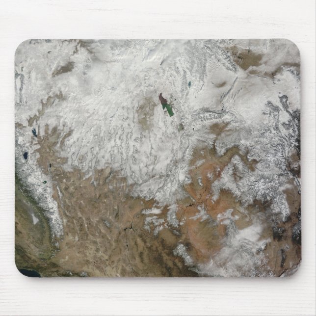Tapis De Souris Vue satellite sur l'ouest des États-Unis (Devant)