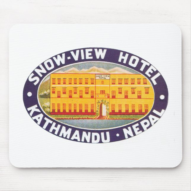 Tapis De Souris Vue sur la neige Hotel Kathmandu Nepal (Devant)