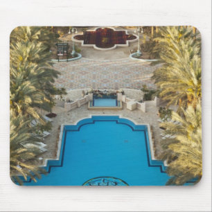 Tapis De Souris Vue surélevée de la piscine de l'hôtel Herods Pala