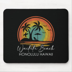 Tapis De Souris Waikiki Beach Honolulu Hawaii Vacances été Trop