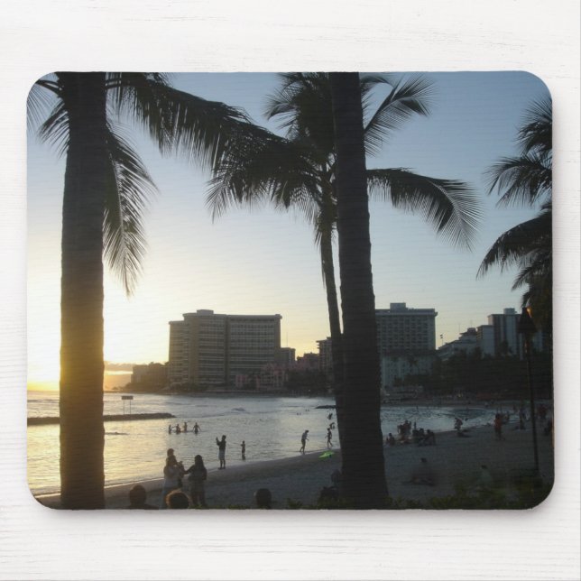 Tapis De Souris Waikiki Honolulu, HI (Devant)