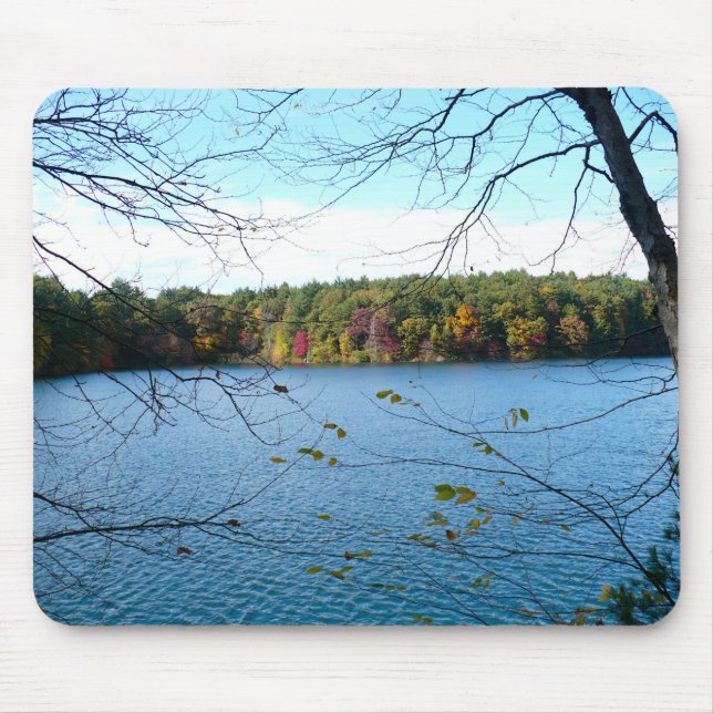 Tapis De Souris Walden Pond à l'automne (Devant)