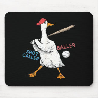 Tapis De Souris Wanna Be Baller Shot Caller Funny Goose Playing