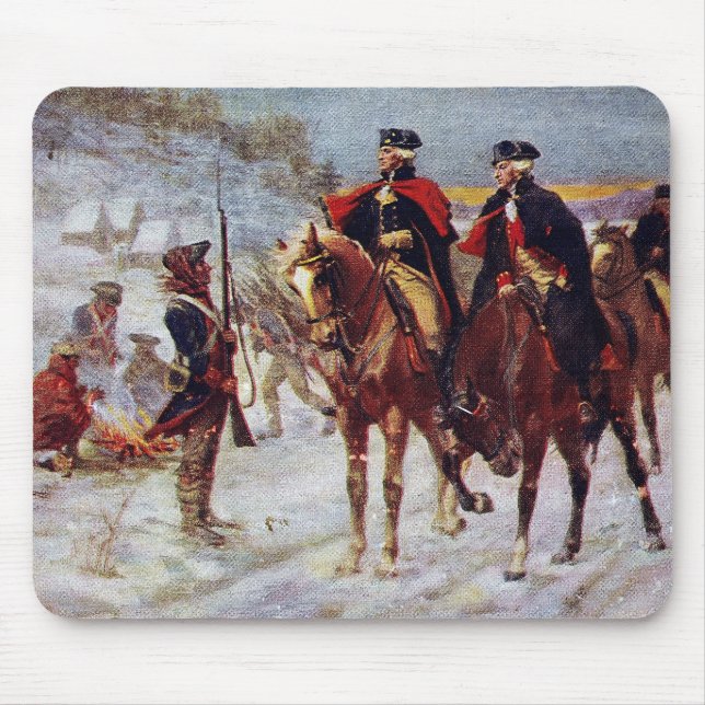 Tapis De Souris Washington et Lafayette au ~ de forge de vallée (Devant)