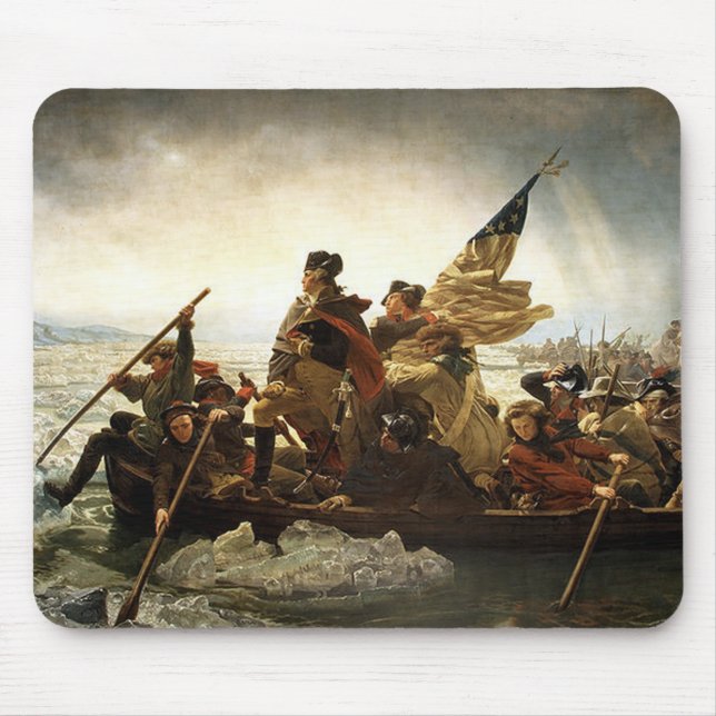 Tapis De Souris Washington Traverse Le Delaware River (Devant)