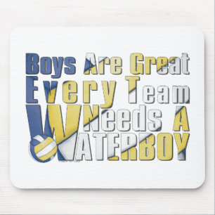 Tapis De Souris Waterboy Volleball en bleu et jaune