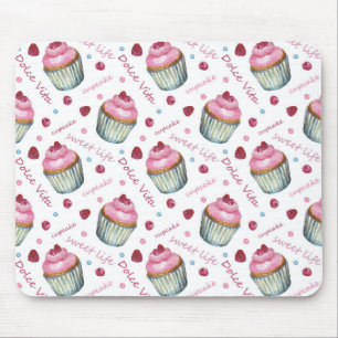 Tapis De Souris Watercolor cupcakes