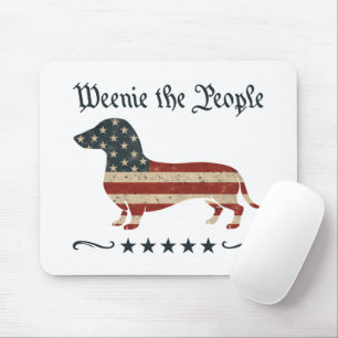 Tapis De Souris Weenie Le Peuple Dachshund 4 juillet