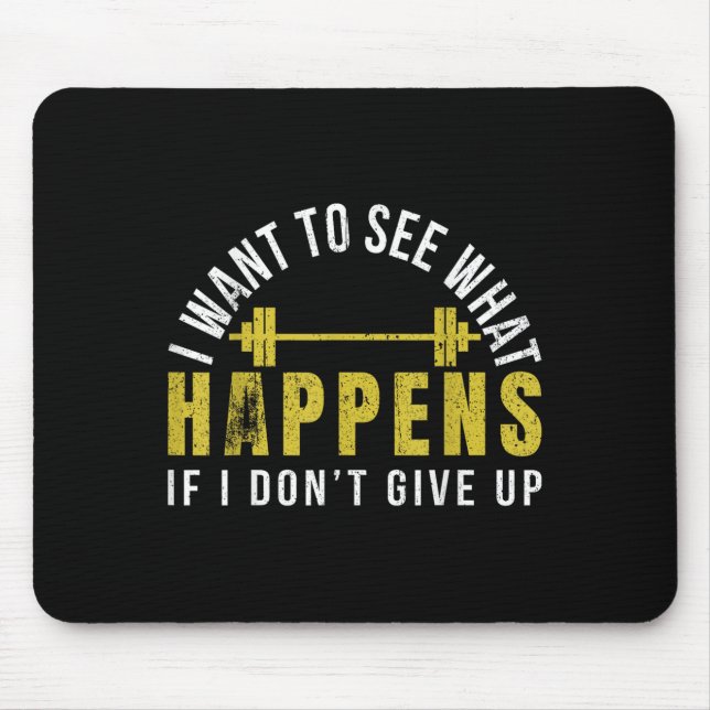 Tapis De Souris Weightlifting Bodybuilder Muscle Barbell Exercise  (Devant)