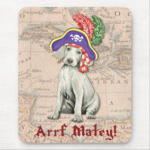 Tapis De Souris Weimaraner Pirate