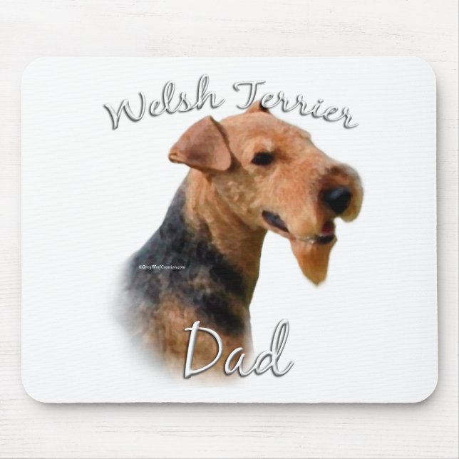 Tapis De Souris Welsh Terrier Papa 2 (Devant)