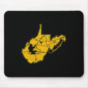 Tapis De Souris West Virginia Mountain Gold et Blue Fly Fishing F