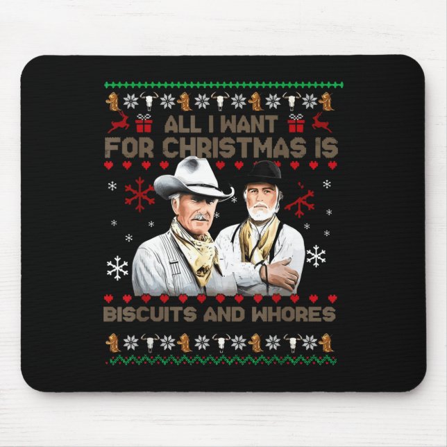 Tapis De Souris Western Biscuits And S Christmas Quote  (Devant)