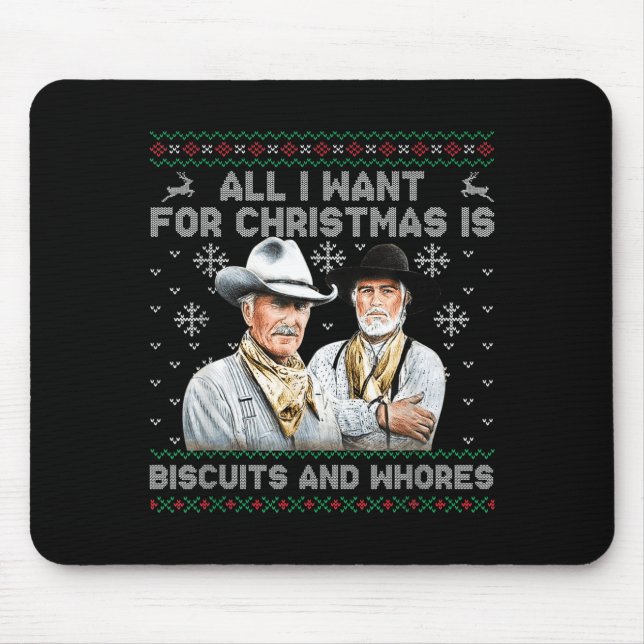Tapis De Souris Western Biscuits And S Christmas Quote  (Devant)