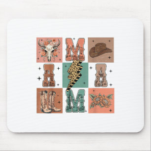 Tapis De Souris Western Mama Cowboy Cowgirl Mothers Day Maman Coun