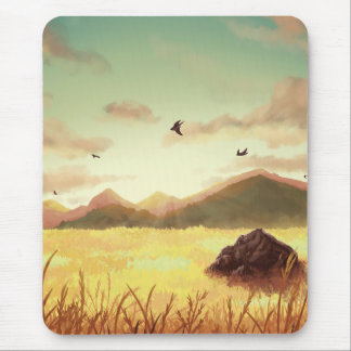 Tapis De Souris Wheat fields at sunrise