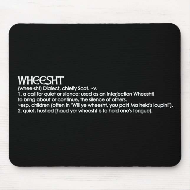 Tapis De Souris Wheesht (Devant)