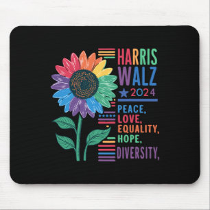 Tapis De Souris Wheimer Paix Aimer Égalité Espoir Diversité Kamala