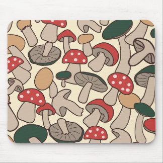 Tapis De Souris Whimsical Retro Mushroom Botanical