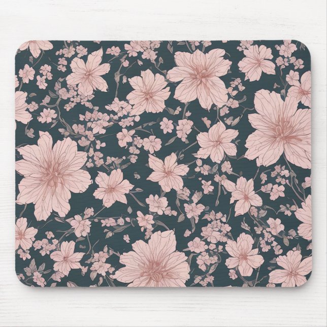 Tapis De Souris Whimsical rose Sakura Motif (Devant)