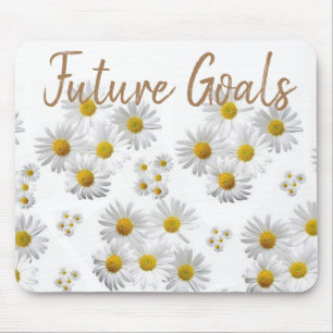 Tapis De Souris White Daisy Floral Mouse Pad!