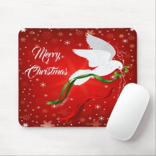 Tapis De Souris White Dove Christmas Mouse Pad