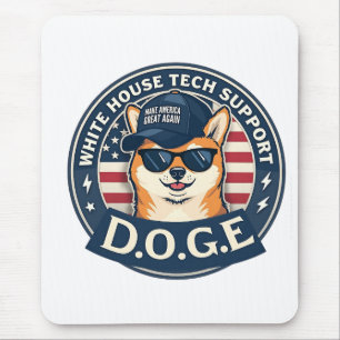 Tapis De Souris White House Tech Support Doge