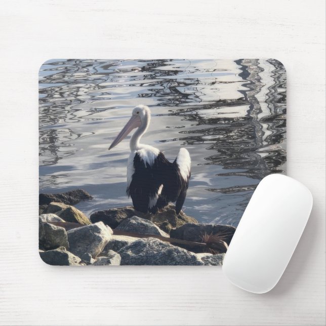 Tapis De Souris White Pelican (Avec souris)