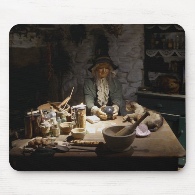 Tapis De Souris White Witch's Kitchen Museum, Witchcraft & MAGICK (Devant)