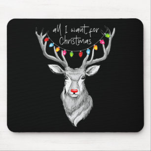 Tapis De Souris Whitetail Buck Deer Chasse Tout ce que je veux pou