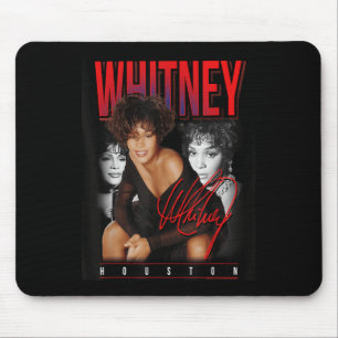 Tapis De Souris Whitney Houston Retro Photo Collage