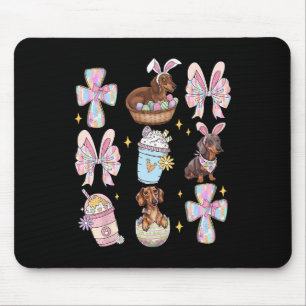 Tapis De Souris Wiener Chien Dachshund Coquette Bow Christian Doxi