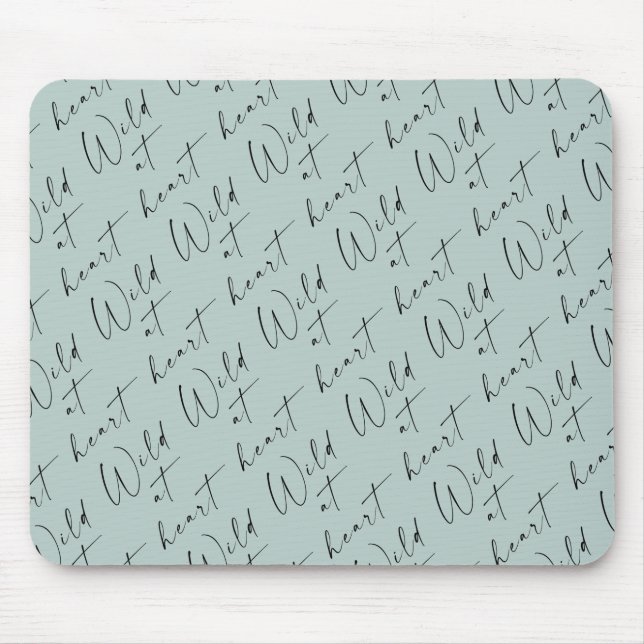Tapis De Souris Wild at Heart Light Sage (Devant)